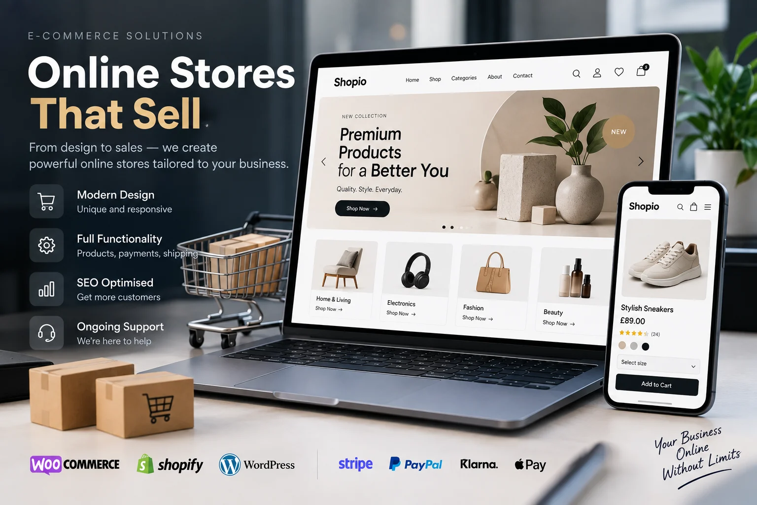 Creation of online stores
