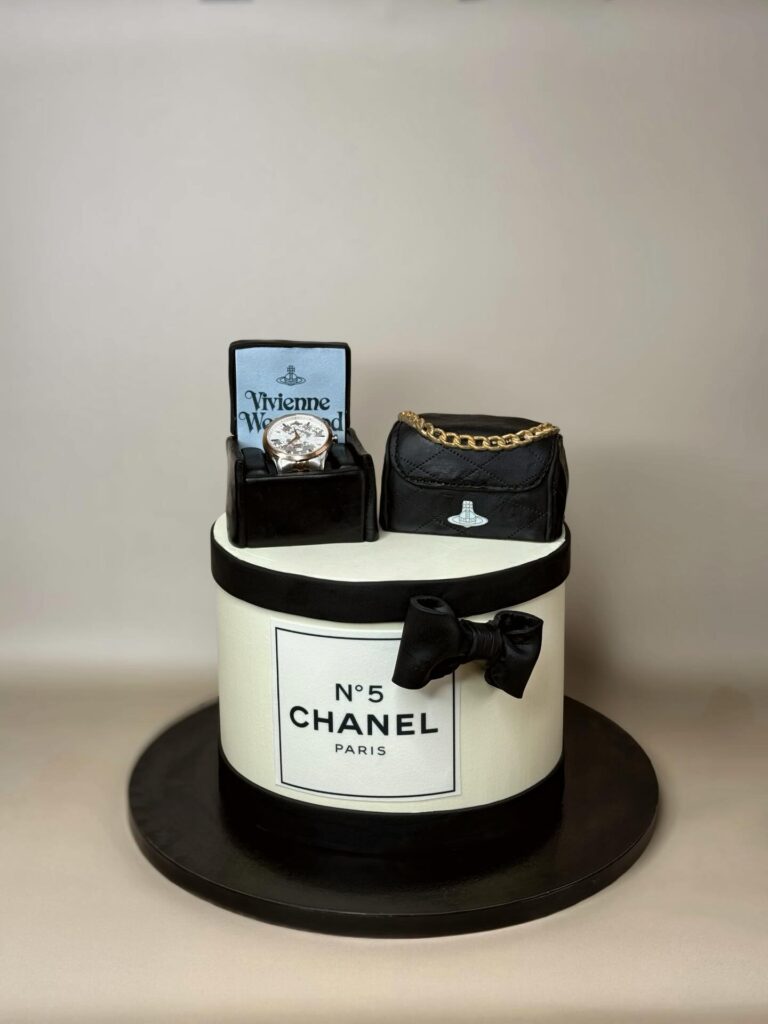 Example decoration. The photo does not specify the flavour or set contents. Caked XP