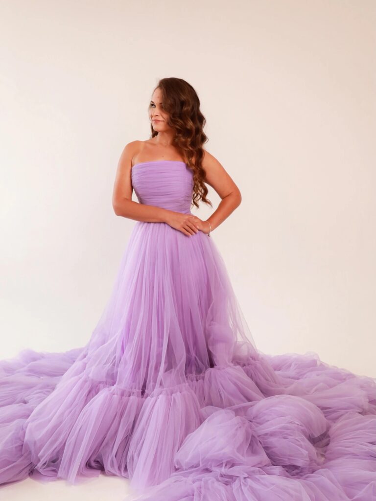 Lavender and purple gowns — Viktoria Rental