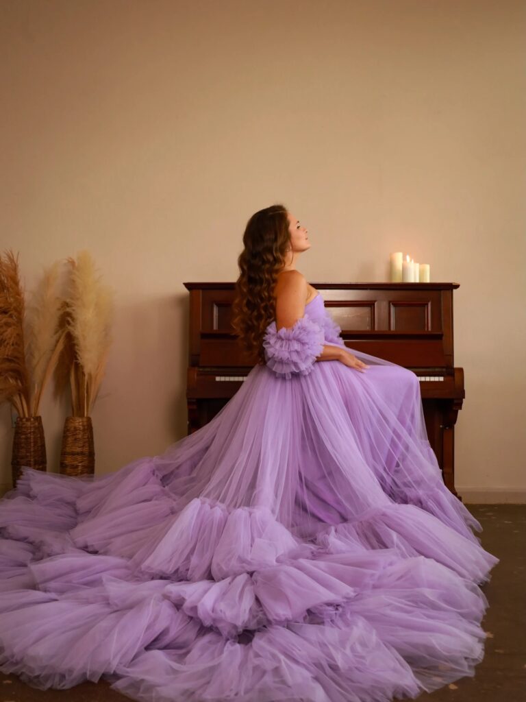 Lavender and purple gowns — Viktoria Rental
