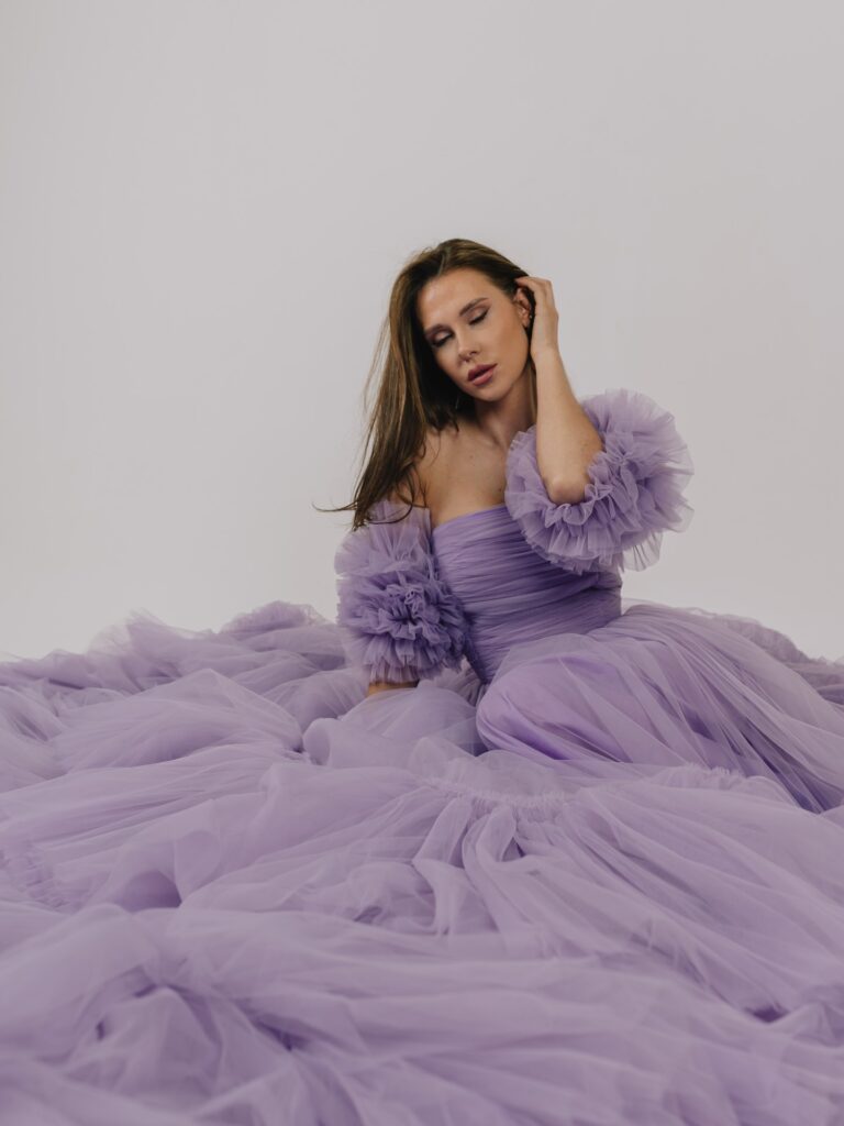 Lavender and purple gowns — Viktoria Rental